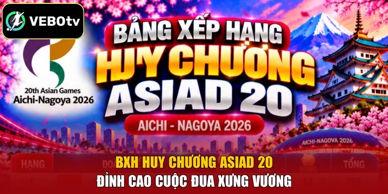 BXH Huy Chương ASIAD 20 - Đỉnh Cao Cuộc Đua Xưng Vương