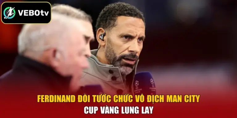 Ferdinand Đòi Tước Chức Vô Địch Man City - Cup Vàng Lung Lay